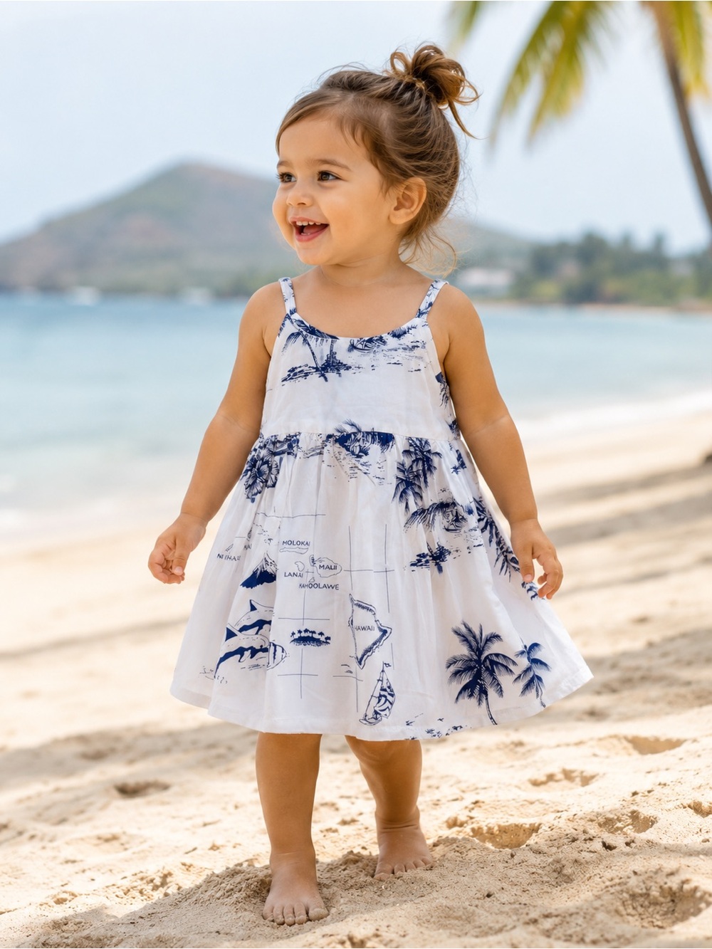 NWT Palmwave Hawaii Tropical Sundress Girls Size 2 – Beach Dress